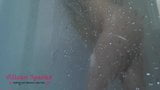 Hidden camera POV voyeur big booty babe in the shower snapshot 9