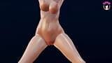 Danse sexy avec une énorme giclée (3D HENTAI) snapshot 2