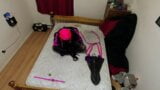 Sissy Maid Self Bondage Armbinder Hogtied snapshot 4