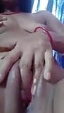 My desi girlfriend making a fingring and cumshot for me on video call snapshot 9