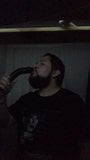 Blowing and deepthroating two long dildos snapshot 2