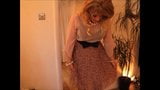 Sindy in see thru blouse and leopard print skirt snapshot 4