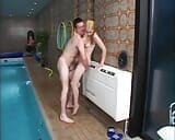 Incredible uncensored porn with a horny German girl getting fucked by the pool snapshot 17