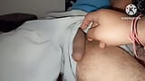 Wow First Time I touch My Stepbrother Big Monster Cock give Massage snapshot 4