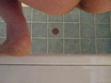 Me, Helena pissing in shower, bathtub chair, hairy pussy snapshot 5