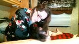 Cute Brunette Hairjob and Brushing, Long Hair, Hair snapshot 5