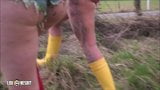 Lesbian in rubber boots snapshot 16