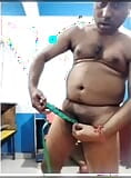 #Undressing  and own cum eating Indian pornstar ravi and Gigolo boy ravi having big black cock and showing dick size snapshot 13