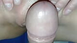 丈夫把他的鸡巴从他的阴户里拿出来，舔了他老婆的阴户!! snapshot 1