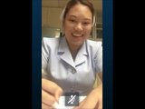 Chubby and big boobs nurse masturbating after works snapshot 1