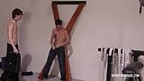 Sub boy Justen Moore bound and flogged by his master snapshot 4