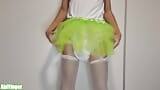 Diaper Sissy Dancing Wearing Her New Green Tutu snapshot 1