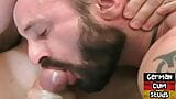 Muscled euro DILF 3way sucking and barebacking till jizz snapshot 16