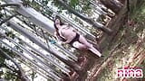 Lesbian Nina Playing Pussy Outdoor Tease snapshot 12