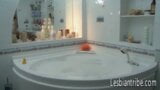 Relaxing bubble bath turns into a lesbian lovemaking session snapshot 1