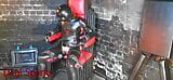 latex gimp tied up in the milking chair snapshot 9