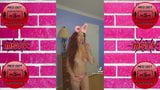 Cosplay Easter Bunny Redhead Fit Tattooed Chick Working Out snapshot 4