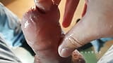 The impudent male puts his fingers under the foreskin and ends powerfully snapshot 5
