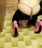 Crossdresser cam slave mouth gag pumps snapshot 7