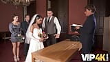 VIP4K. Horny newlyweds cant resist and get intimate right after wedding snapshot 9