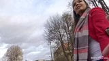 German Scout, Teen Sofie mit dicken Titten auf der Straße angesprochen, um zu ficken snapshot 2