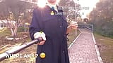 Stolen Clothes at Train Station (entirely naked) tease snapshot 4