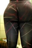 Black Tranny Shakes ass in public restroom snapshot 4