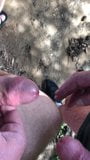 Public hand job and cum on grandpa's cock snapshot 6