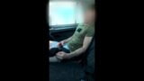 Secretly jerking off in a TAXI while the Driver is gone... MASTURBATION in A PUBLIC PLACE!!! snapshot 14