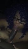 Blue Haired Ebony Deepthroating BBC snapshot 8