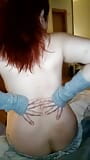 Squirt your sperm on the goddess's back snapshot 8