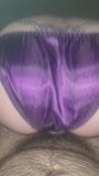 Purple satin panties snapshot 1