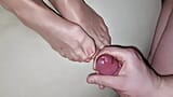 Cum on pearl france toenails in nylon snapshot 4