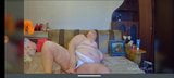 Rousse BBW mature aux seins énormes, gode, chatte, masturbation snapshot 2