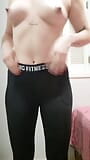 showing my big ass while changing out of gym leggings snapshot 15