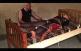 Foxy slave girl is tied down and tormented snapshot 7