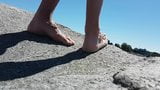 SHOWING OFF MY FEET AND TOES AT THE BEACH snapshot 8