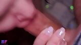 Romantic close-up blowjob for Christmas snapshot 12