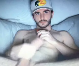 Hot Bearded Young Hung Big Cock Dude Edges His Hard Dick: Gay ...