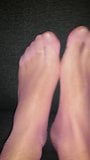 Pink nylonfeet relaxing snapshot 1