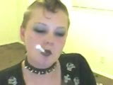 Sexy Goth Smoking Fetish snapshot 3