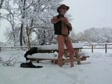 hard exhib, naked in fresh snow snapshot 7