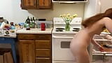 Check Out My Big Bush and My Even Bigger Cock! Naked in the Kitchen Episode 71 snapshot 4