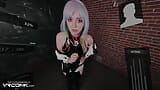 VR Conk sexy Lexi Lore Get's wbity przez dużego kutasa w cyberpunk Lucy An XXX parodia w HD porno snapshot 3
