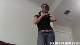 You have a hard on for nerdy girls like me dont you JOI snapshot 14