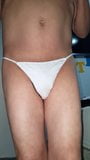 Men with white thong snapshot 1