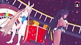 Karin & Asuna - Sexy Bunny Suit Dancing (Hentai) snapshot 6