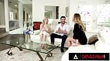 Devil's Film - Meu marido trouxe para casa sua amante gostosa Blake Blossom com milf Mckenzie Lee snapshot 2