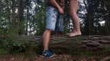 Ein Fremder fickte mich Doggystyle, nachdem ich ihn im Wald gelutscht hatte snapshot 2