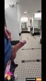 Johnholmesjunior huge white cock in busy mens bathroom solo show with huge cum load snapshot 3